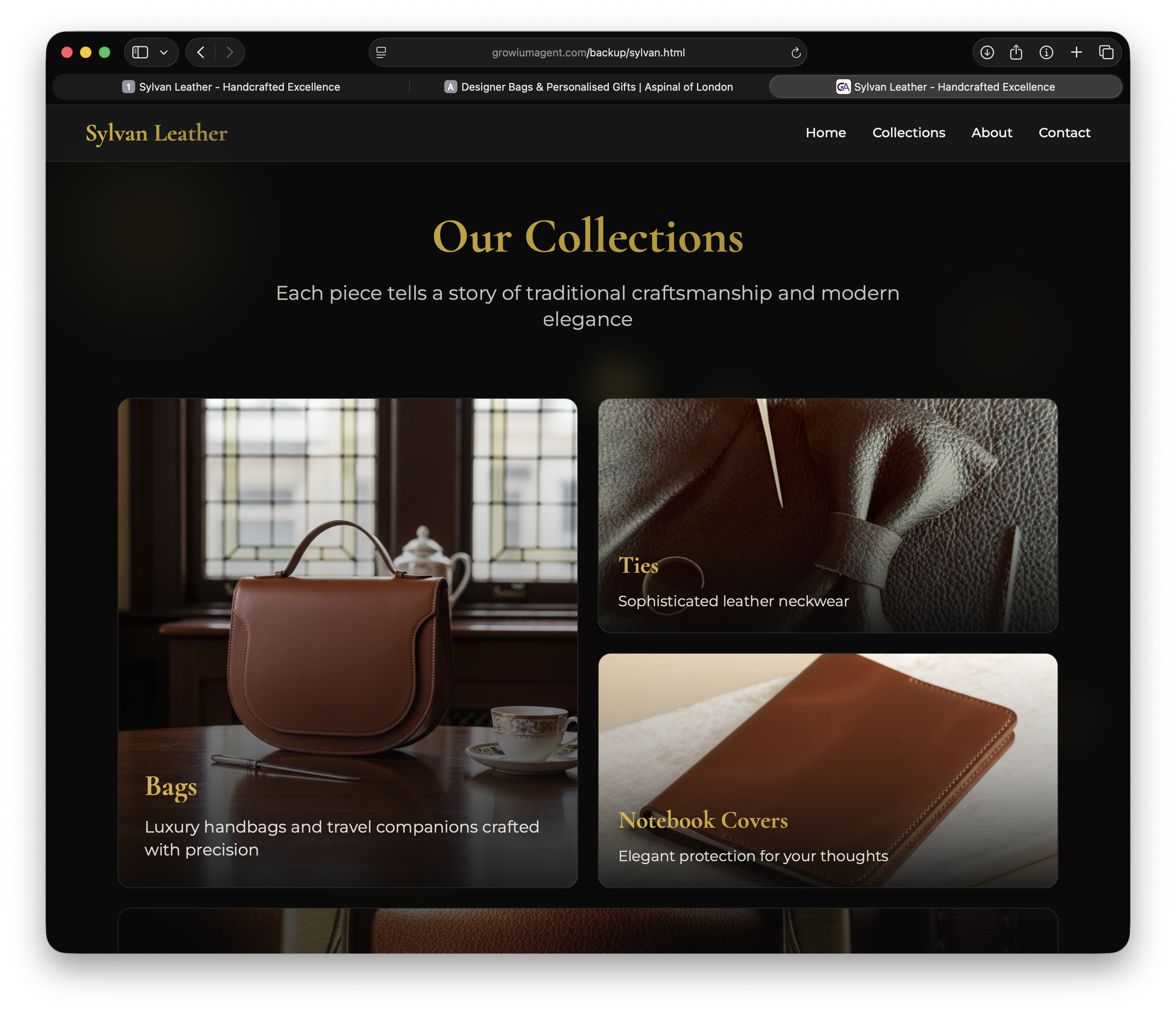 Sylvan Leather - handcrafted leather accessories